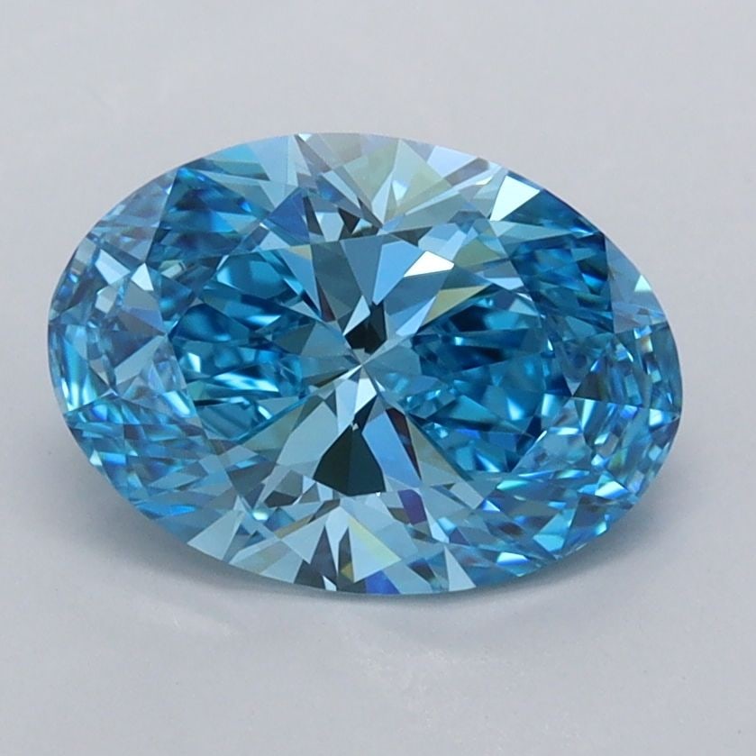 IGI Oval 1.72ct Fancy Vivid Blue VVS1 - Loose Lab Diamond: IGI Oval 1.72ct Fancy Vivid Blue VVS1 - Loose Lab Diamond Item Specifics: Source: This Is A Real Diamond Grown In A Lab Not Mined. Carat: 1.72 Cut: - Color: Fancy Vivid Blue Clarity: VVS1 Polish: EX S