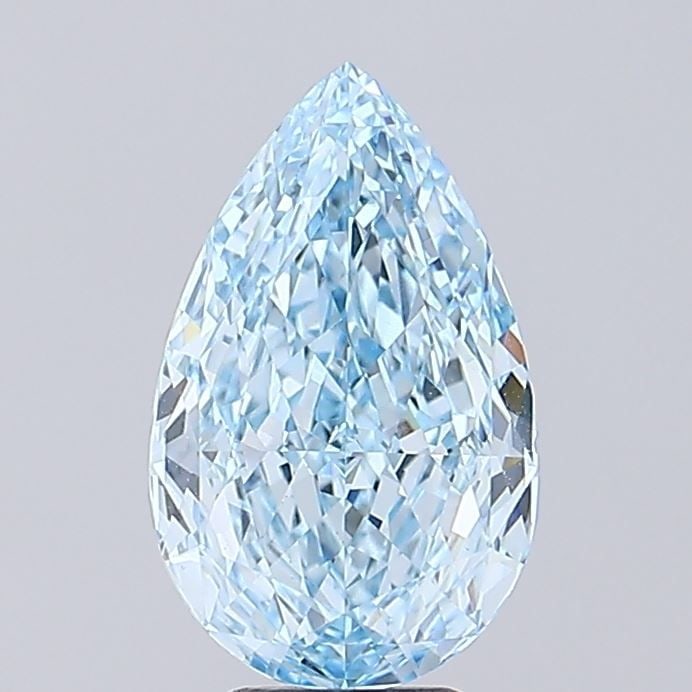 IGI Pear 3.67ct Fancy Vivid Blue VVS2 - Loose Lab Diamond: IGI Pear 3.67ct Fancy Vivid Blue VVS2 - Loose Lab Diamond Item Specifics: Source: This Is A Real Diamond Grown In A Lab Not Mined. Carat: 3.67 Cut: - Color: Fancy Vivid Blue Clarity: VVS2 Polish: EX S