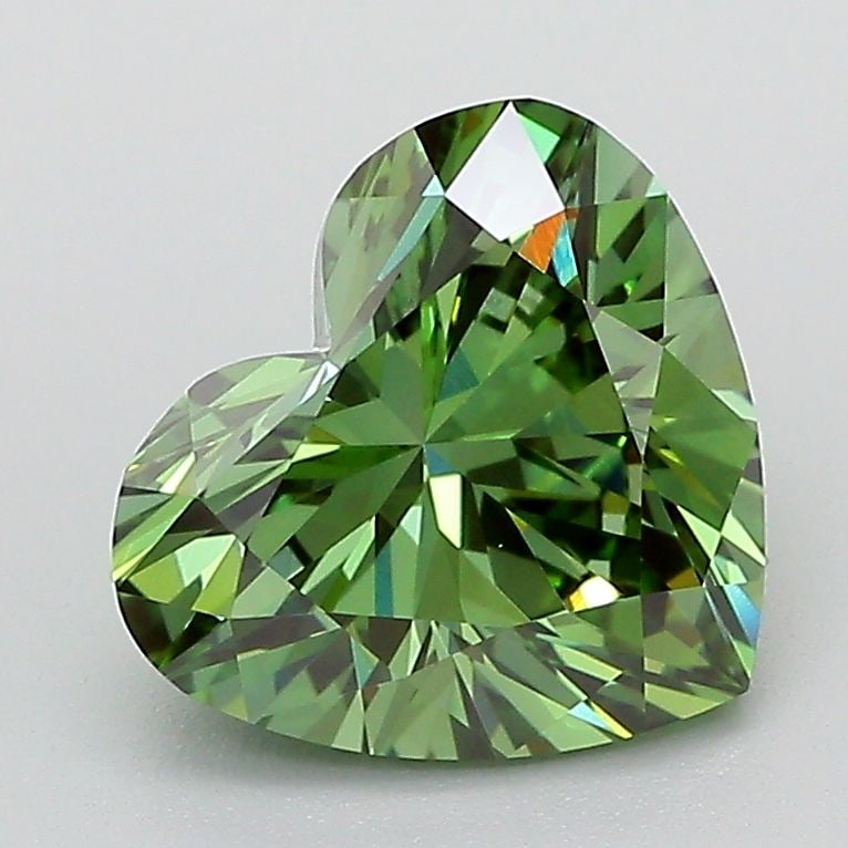 IGI Heart 2.04ct Fancy Vivid Green VVS2 - Loose Lab Diamond: IGI Heart 2.04ct Fancy Vivid Green VVS2 - Loose Lab Diamond Item Specifics: Source: This Is A Real Diamond Grown In A Lab Not Mined. Carat: 2.04 Cut: - Color: Fancy Vivid Green Clarity: VVS2 Polish: