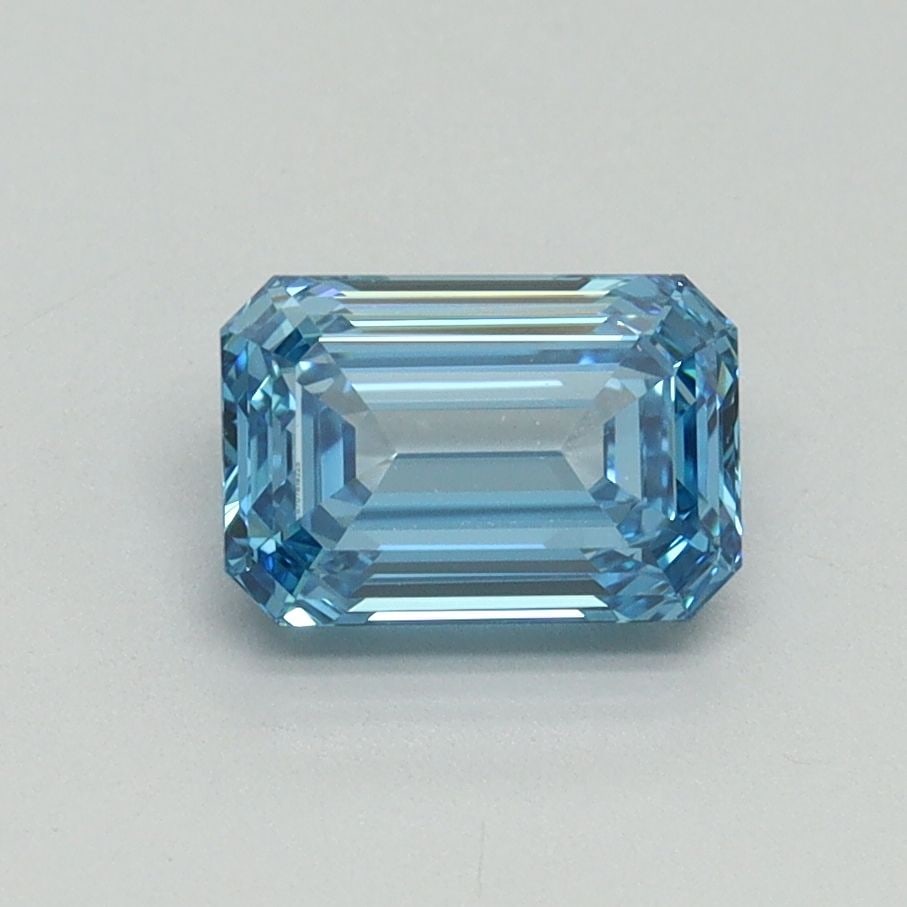 IGI Emerald 1.07ct Fancy Vivid Blue VVS2 - Loose Lab Diamond: IGI Emerald 1.07ct Fancy Vivid Blue VVS2 - Loose Lab Diamond Item Specifics: Source: This Is A Real Diamond Grown In A Lab Not Mined. Carat: 1.07 Cut: - Color: Fancy Vivid Blue Clarity: VVS2 Polish: E
