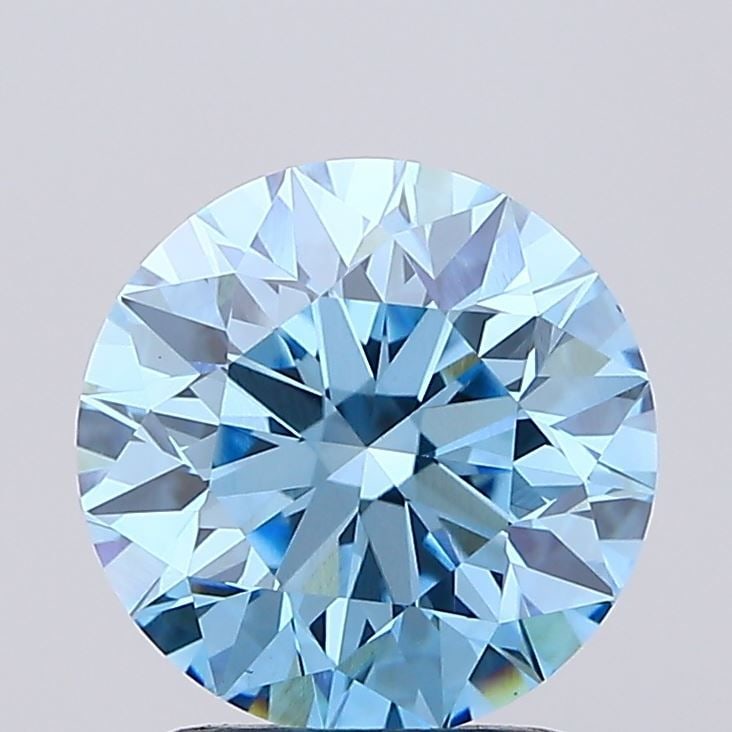 IGI Round 1.79ct Fancy Vivid Blue VVS2 - Loose Lab Diamond: IGI Round 1.79ct Fancy Vivid Blue VVS2 - Loose Lab Diamond Item Specifics: Source: This Is A Real Diamond Grown In A Lab Not Mined. Carat: 1.79 Cut: EX Color: Fancy Vivid Blue Clarity: VVS2 Polish: