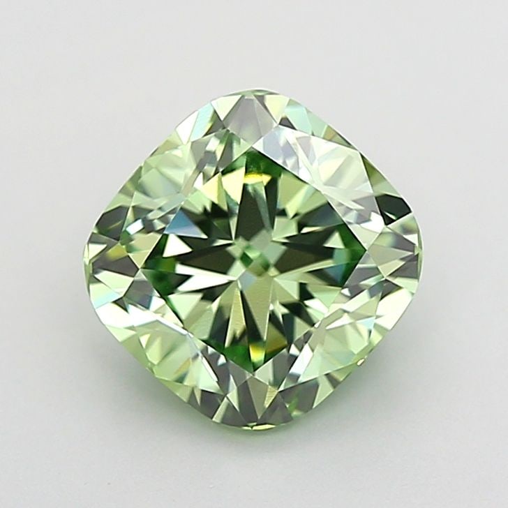 IGI Cushion Modified 1.83ct Fancy Vivid Green VVS1 - Loose Lab Diamond: IGI Cushion Modified 1.83ct Fancy Vivid Green VVS1 - Loose Lab Diamond Item Specifics: Source: This Is A Real Diamond Grown In A Lab Not Mined. Carat: 1.83 Cut: - Color: Fancy Vivid Green Clarity: VVS