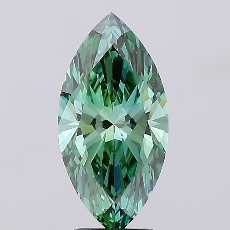 IGI Marquise 3.27ct Fancy Vivid Green VVS2 - Loose Lab Diamond: IGI Marquise 3.27ct Fancy Vivid Green VVS2 - Loose Lab Diamond Item Specifics: Source: This Is A Real Diamond Grown In A Lab Not Mined. Carat: 3.27 Cut: - Color: Fancy Vivid Green Clarity: VVS2 Polish