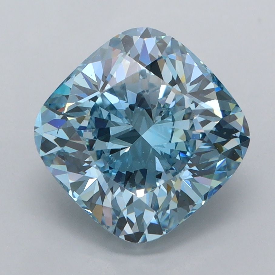 IGI Cushion Modified 3.21ct Fancy Vivid Blue VVS1 - Loose Lab Diamond: IGI Cushion Modified 3.21ct Fancy Vivid Blue VVS1 - Loose Lab Diamond Item Specifics: Source: This Is A Real Diamond Grown In A Lab Not Mined. Carat: 3.21 Cut: - Color: Fancy Vivid Blue Clarity: VVS1