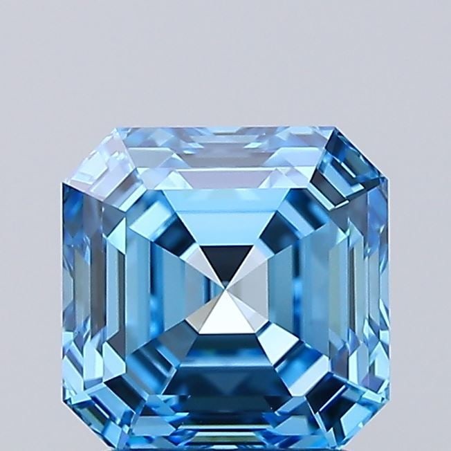 IGI Asscher 2.01ct Fancy Vivid Blue VVS2 - Loose Lab Diamond: IGI Asscher 2.01ct Fancy Vivid Blue VVS2 - Loose Lab Diamond Item Specifics: Source: This Is A Real Diamond Grown In A Lab Not Mined. Carat: 2.01 Cut: - Color: Fancy Vivid Blue Clarity: VVS2 Polish:
