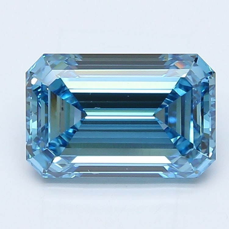 IGI Emerald 3.05ct Fancy Vivid Blue VVS2 - Loose Lab Diamond: IGI Emerald 3.05ct Fancy Vivid Blue VVS2 - Loose Lab Diamond Item Specifics: Source: This Is A Real Diamond Grown In A Lab Not Mined. Carat: 3.05 Cut: - Color: Fancy Vivid Blue Clarity: VVS2 Polish: E
