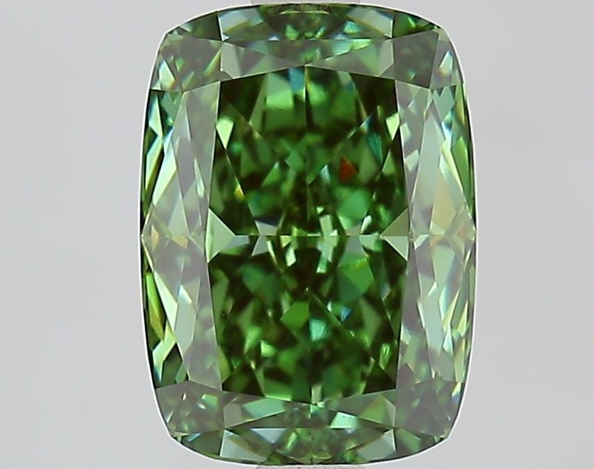 IGI Cushion Modified 2.59ct Fancy Vivid Green VVS2 - Loose Lab Diamond: IGI Cushion Modified 2.59ct Fancy Vivid Green VVS2 - Loose Lab Diamond Item Specifics: Source: This Is A Real Diamond Grown In A Lab Not Mined. Carat: 2.59 Cut: - Color: Fancy Vivid Green Clarity: VVS