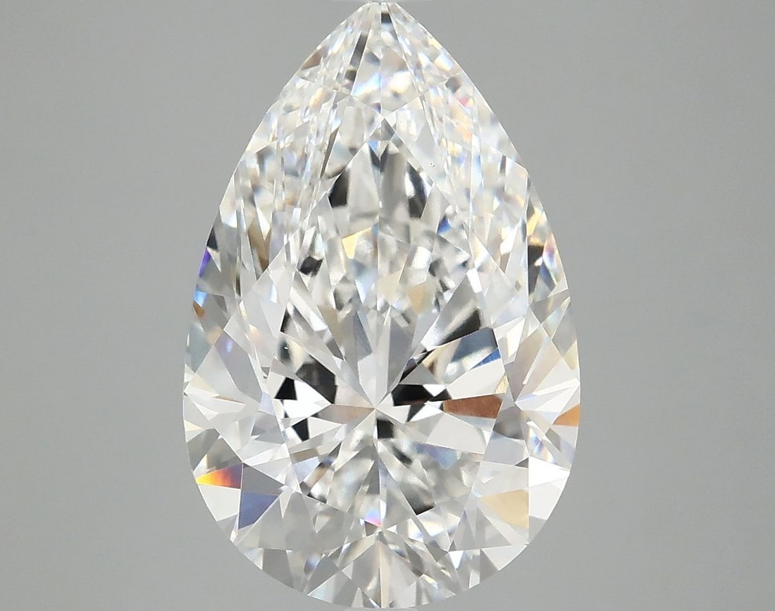 IGI Pear 5.07ct E VVS2 - Loose Lab Diamond: IGI Pear 5.07ct E VVS2 - Loose Lab Diamond Item Specifics: Source: This Is A Real Diamond Grown In A Lab Not Mined. Carat: 5.07 Cut: - Color: E Clarity: VVS2 Polish: EX Symmetry: EX Measurements: 14.7