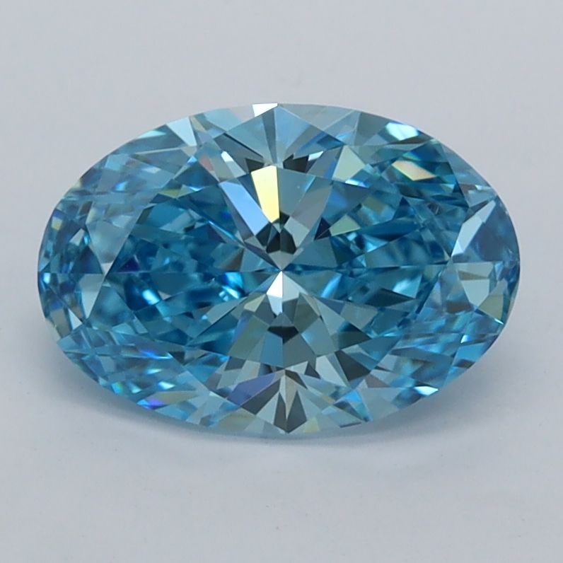 IGI Oval 1.5ct Fancy Vivid Blue VVS2 - Loose Lab Diamond: IGI Oval 1.5ct Fancy Vivid Blue VVS2 - Loose Lab Diamond Item Specifics: Source: This Is A Real Diamond Grown In A Lab Not Mined. Carat: 1.5 Cut: - Color: Fancy Vivid Blue Clarity: VVS2 Polish: EX