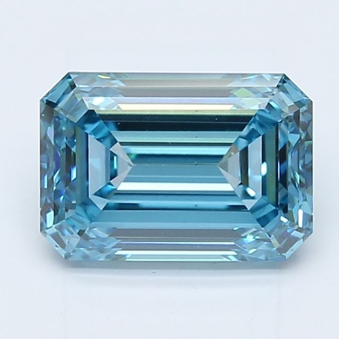 IGI Emerald 2.54ct Fancy Vivid Blue VVS2 - Loose Lab Diamond: IGI Emerald 2.54ct Fancy Vivid Blue VVS2 - Loose Lab Diamond Item Specifics: Source: This Is A Real Diamond Grown In A Lab Not Mined. Carat: 2.54 Cut: - Color: Fancy Vivid Blue Clarity: VVS2 Polish: E