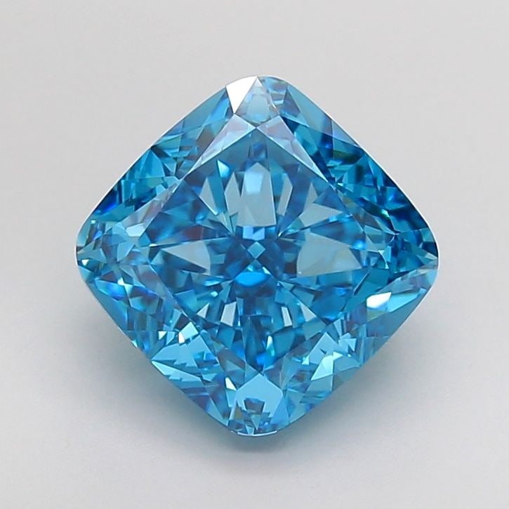 IGI Cushion Modified 5.1ct Fancy Vivid Blue VVS2 - Loose Lab Diamond: IGI Cushion Modified 5.1ct Fancy Vivid Blue VVS2 - Loose Lab Diamond Item Specifics: Source: This Is A Real Diamond Grown In A Lab Not Mined. Carat: 5.1 Cut: - Color: Fancy Vivid Blue Clarity: VVS2 Po