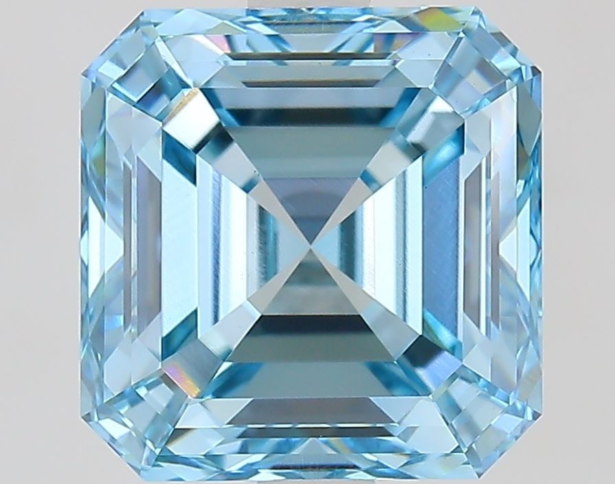 IGI Asscher 3.55ct Fancy Vivid Blue VVS2 - Loose Lab Diamond: IGI Asscher 3.55ct Fancy Vivid Blue VVS2 - Loose Lab Diamond Item Specifics: Source: This Is A Real Diamond Grown In A Lab Not Mined. Carat: 3.55 Cut: - Color: Fancy Vivid Blue Clarity: VVS2 Polish: E