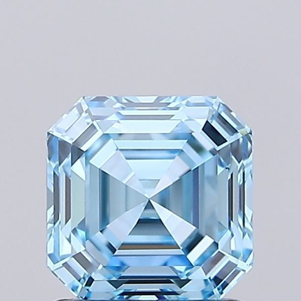 IGI Asscher 1.07ct Fancy Vivid Blue VVS2 - Loose Lab Diamond: IGI Asscher 1.07ct Fancy Vivid Blue VVS2 - Loose Lab Diamond Item Specifics: Source: This Is A Real Diamond Grown In A Lab Not Mined. Carat: 1.07 Cut: - Color: Fancy Vivid Blue Clarity: VVS2 Polish: E
