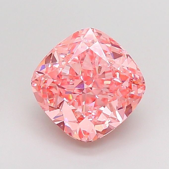 IGI Cushion Modified 3.31ct Fancy Vivid Pink VVS2 - Loose Lab Diamond: IGI Cushion Modified 3.31ct Fancy Vivid Pink VVS2 - Loose Lab Diamond Item Specifics: Source: This Is A Real Diamond Grown In A Lab Not Mined. Carat: 3.31 Cut: - Color: Fancy Vivid Pink Clarity: VVS2 
