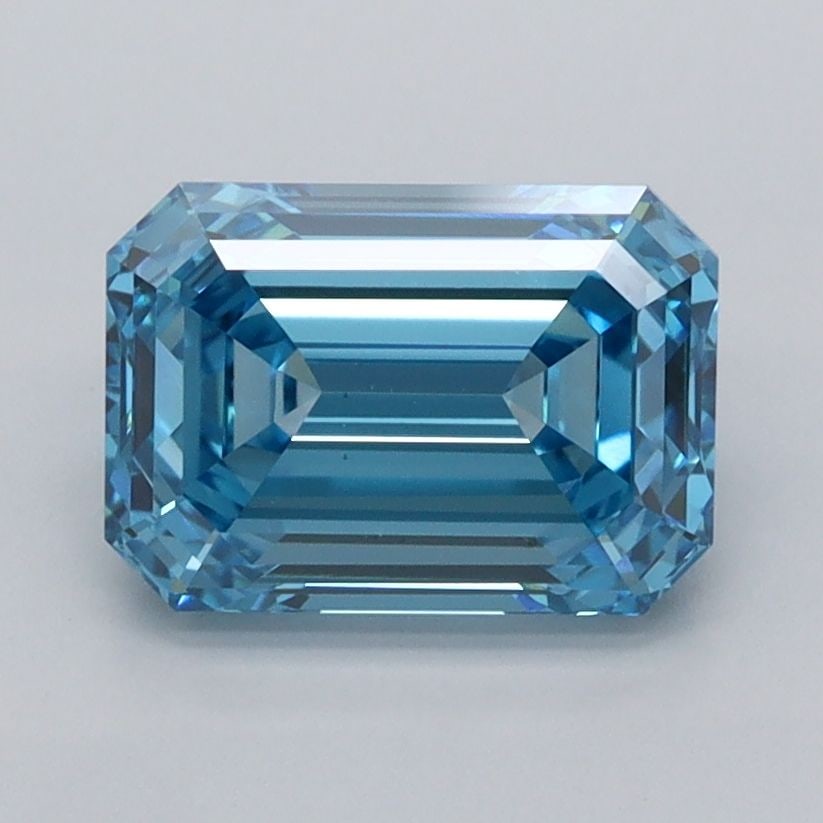IGI Emerald 2.07ct Fancy Vivid Blue VVS2 - Loose Lab Diamond: IGI Emerald 2.07ct Fancy Vivid Blue VVS2 - Loose Lab Diamond Item Specifics: Source: This Is A Real Diamond Grown In A Lab Not Mined. Carat: 2.07 Cut: - Color: Fancy Vivid Blue Clarity: VVS2 Polish: E