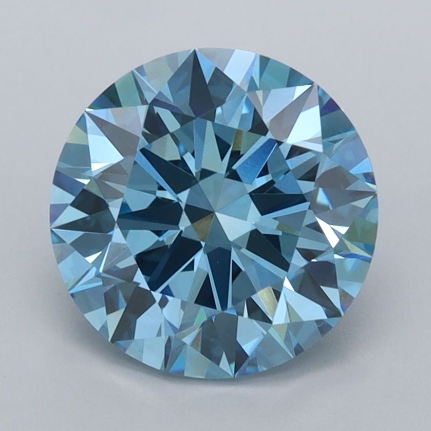IGI Round 2.46ct Fancy Vivid Blue VVS2 - Ideal Loose Lab Diamond: IGI Round 2.46ct Fancy Vivid Blue VVS2 - Ideal Loose Lab Diamond Item Specifics: Source: This Is A Real Diamond Grown In A Lab Not Mined. Carat: 2.46 Cut: ID Color: Fancy Vivid Blue Clarity: VVS2 Poli
