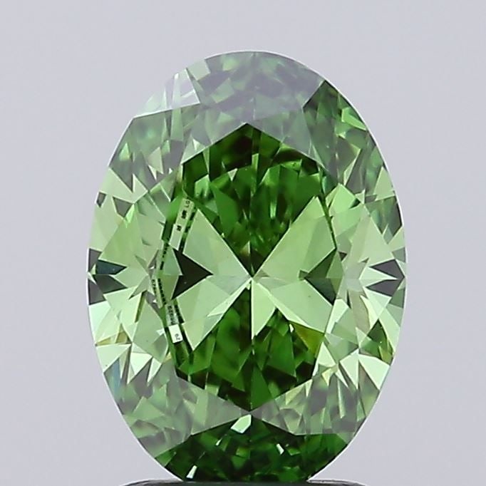 IGI Oval 1.04ct Fancy Vivid Green VVS2 - Loose Lab Diamond: IGI Oval 1.04ct Fancy Vivid Green VVS2 - Loose Lab Diamond Item Specifics: Source: This Is A Real Diamond Grown In A Lab Not Mined. Carat: 1.04 Cut: - Color: Fancy Vivid Green Clarity: VVS2 Polish: VG