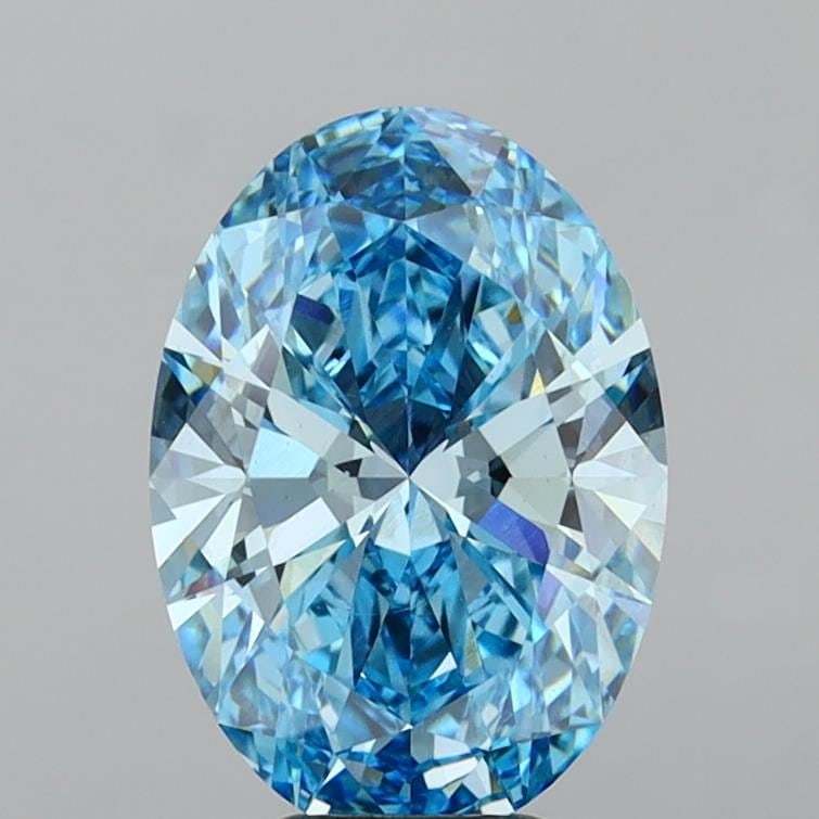 IGI Oval 5.1ct Fancy Vivid Blue VVS2 - Loose Lab Diamond: IGI Oval 5.1ct Fancy Vivid Blue VVS2 - Loose Lab Diamond Item Specifics: Source: This Is A Real Diamond Grown In A Lab Not Mined. Carat: 5.1 Cut: - Color: Fancy Vivid Blue Clarity: VVS2 Polish: EX