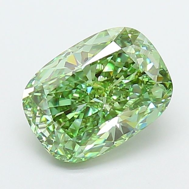 IGI Cushion Modified 2.51ct Fancy Vivid Green VVS2 - Loose Lab Diamond: IGI Cushion Modified 2.51ct Fancy Vivid Green VVS2 - Loose Lab Diamond Item Specifics: Source: This Is A Real Diamond Grown In A Lab Not Mined. Carat: 2.51 Cut: - Color: Fancy Vivid Green Clarity: VVS