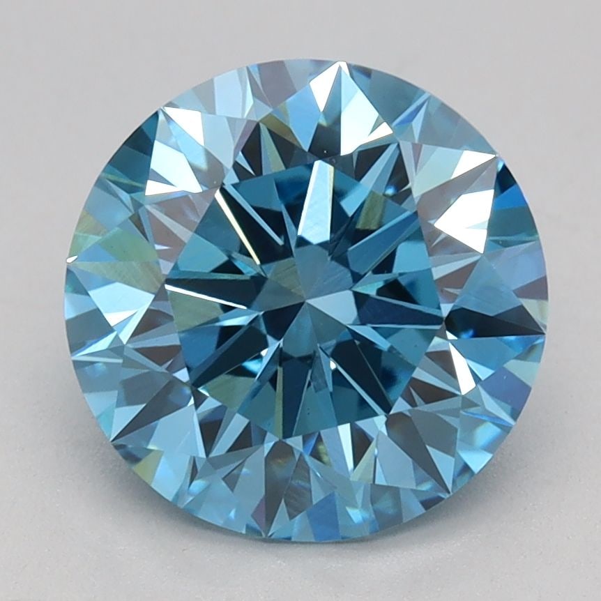 IGI Round 2.06ct Fancy Vivid Blue VVS2 - Ideal Loose Lab Diamond: IGI Round 2.06ct Fancy Vivid Blue VVS2 - Ideal Loose Lab Diamond Item Specifics: Source: This Is A Real Diamond Grown In A Lab Not Mined. Carat: 2.06 Cut: ID Color: Fancy Vivid Blue Clarity: VVS2 Poli