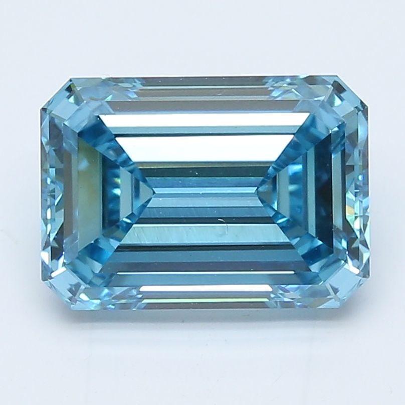 IGI Emerald 4.0ct Fancy Vivid Blue VVS2 - Loose Lab Diamond: IGI Emerald 4.0ct Fancy Vivid Blue VVS2 - Loose Lab Diamond Item Specifics: Source: This Is A Real Diamond Grown In A Lab Not Mined. Carat: 4.0 Cut: - Color: Fancy Vivid Blue Clarity: VVS2 Polish: EX 