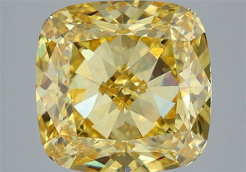 IGI Cushion Modified 6.02ct Fancy Vivid Yellow VVS2 - Loose Lab Diamond: IGI Cushion Modified 6.02ct Fancy Vivid Yellow VVS2 - Loose Lab Diamond Item Specifics: Source: This Is A Real Diamond Grown In A Lab Not Mined. Carat: 6.02 Cut: - Color: Fancy Vivid Yellow Clarity: