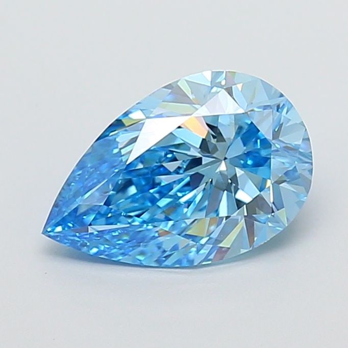 IGI Pear 1.84ct Fancy Vivid Blue VVS2 - Loose Lab Diamond: IGI Pear 1.84ct Fancy Vivid Blue VVS2 - Loose Lab Diamond Item Specifics: Source: This Is A Real Diamond Grown In A Lab Not Mined. Carat: 1.84 Cut: - Color: Fancy Vivid Blue Clarity: VVS2 Polish: EX S