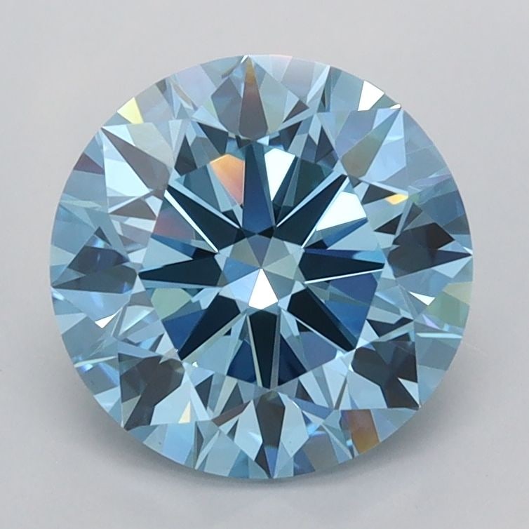 IGI Round 2.04ct Fancy Vivid Blue VVS1 - Ideal Loose Lab Diamond: IGI Round 2.04ct Fancy Vivid Blue VVS1 - Ideal Loose Lab Diamond Item Specifics: Source: This Is A Real Diamond Grown In A Lab Not Mined. Carat: 2.04 Cut: ID Color: Fancy Vivid Blue Clarity: VVS1 Poli