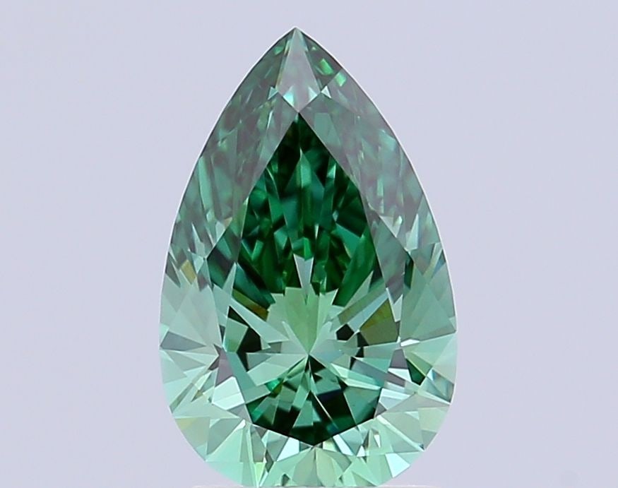 IGI Pear 2.02ct Fancy Vivid Green VVS2 - Loose Lab Diamond: IGI Pear 2.02ct Fancy Vivid Green VVS2 - Loose Lab Diamond Item Specifics: Source: This Is A Real Diamond Grown In A Lab Not Mined. Carat: 2.02 Cut: - Color: Fancy Vivid Green Clarity: VVS2 Polish: EX