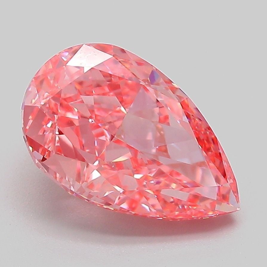 IGI Pear 3.1ct Fancy Vivid Pink VVS2 - Loose Lab Diamond: IGI Pear 3.1ct Fancy Vivid Pink VVS2 - Loose Lab Diamond Item Specifics: Source: This Is A Real Diamond Grown In A Lab Not Mined. Carat: 3.1 Cut: - Color: Fancy Vivid Pink Clarity: VVS2 Polish: EX Sym