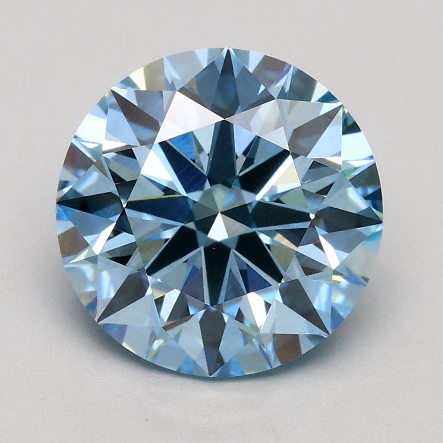 IGI Round 2.01ct Fancy Intense Blue VVS2 - Ideal Loose Lab Diamond: IGI Round 2.01ct Fancy Intense Blue VVS2 - Ideal Loose Lab Diamond Item Specifics: Source: This Is A Real Diamond Grown In A Lab Not Mined. Carat: 2.01 Cut: ID Color: Fancy Intense Blue Clarity: VVS2 