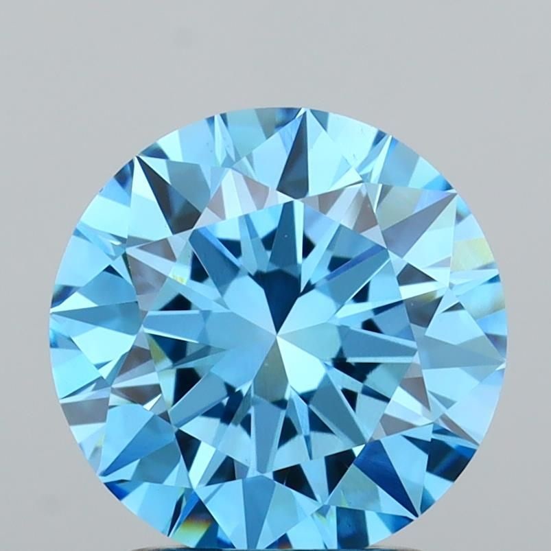 IGI Round 2.01ct Fancy Vivid Blue VVS2 - Loose Lab Diamond: IGI Round 2.01ct Fancy Vivid Blue VVS2 - Loose Lab Diamond Item Specifics: Source: This Is A Real Diamond Grown In A Lab Not Mined. Carat: 2.01 Cut: EX Color: Fancy Vivid Blue Clarity: VVS2 Polish: EX