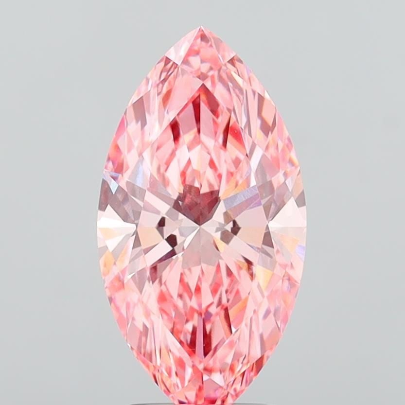 IGI Marquise 3.1ct Fancy Vivid Pink VVS2 - Loose Lab Diamond: IGI Marquise 3.1ct Fancy Vivid Pink VVS2 - Loose Lab Diamond Item Specifics: Source: This Is A Real Diamond Grown In A Lab Not Mined. Carat: 3.1 Cut: - Color: Fancy Vivid Pink Clarity: VVS2 Polish: EX