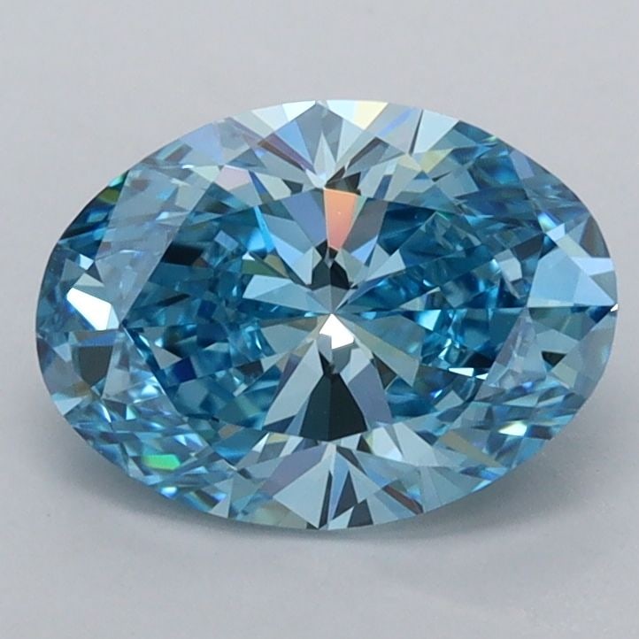 IGI Oval 1.51ct Fancy Vivid Blue VVS2 - Loose Lab Diamond: IGI Oval 1.51ct Fancy Vivid Blue VVS2 - Loose Lab Diamond Item Specifics: Source: This Is A Real Diamond Grown In A Lab Not Mined. Carat: 1.51 Cut: - Color: Fancy Vivid Blue Clarity: VVS2 Polish: EX