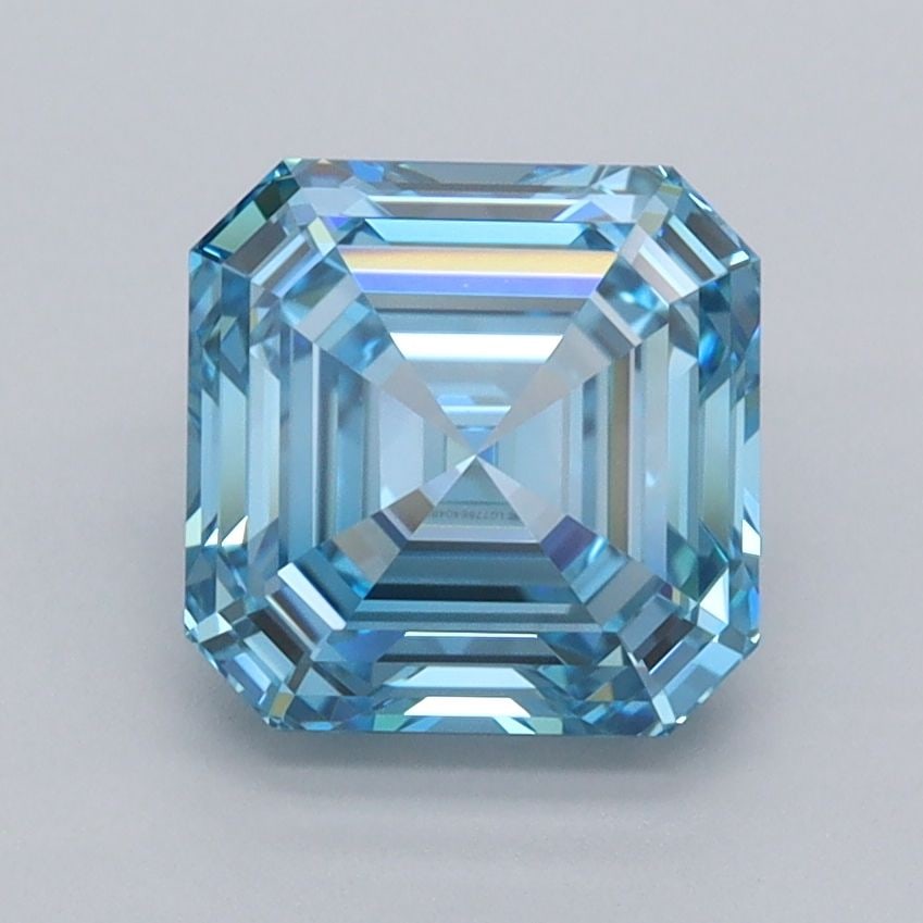 IGI Asscher 2.06ct Fancy Vivid Blue VVS2 - Loose Lab Diamond (1 of 1)