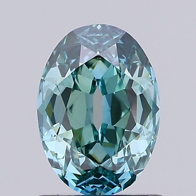 IGI Oval 1.11ct Fancy Vivid Greenish Blue VVS2 - Loose Lab Diamond: IGI Oval 1.11ct Fancy Vivid Greenish Blue VVS2 - Loose Lab Diamond Item Specifics: Source: This Is A Real Diamond Grown In A Lab Not Mined. Carat: 1.11 Cut: - Color: Fancy Vivid Greenish Blue Clarity: