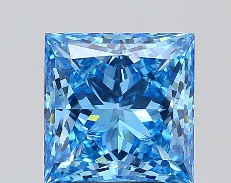 IGI Princess 4.05ct Fancy Vivid Blue VVS2 - Loose Lab Diamond: IGI Princess 4.05ct Fancy Vivid Blue VVS2 - Loose Lab Diamond Item Specifics: Source: This Is A Real Diamond Grown In A Lab Not Mined. Carat: 4.05 Cut: - Color: Fancy Vivid Blue Clarity: VVS2 Polish: 