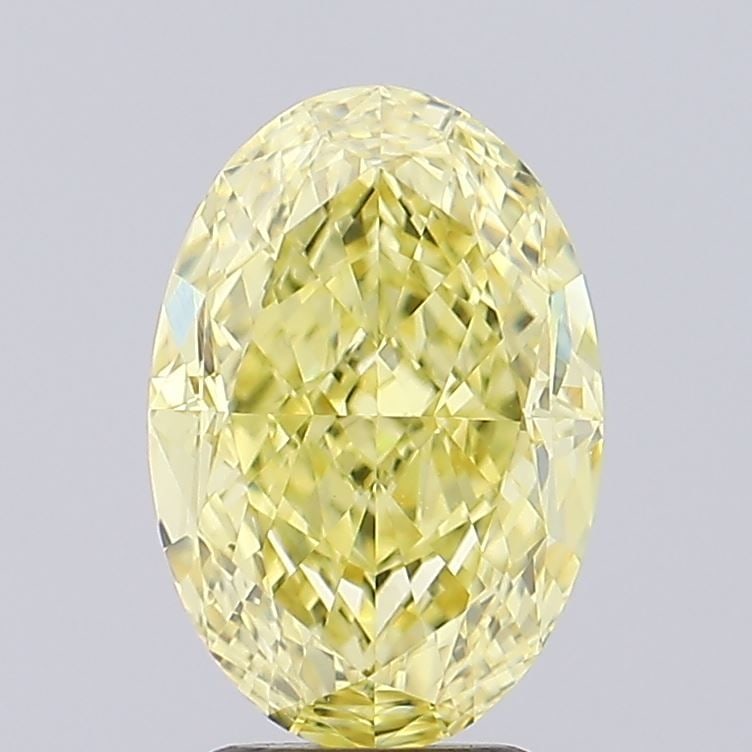 IGI Oval 2.56ct Fancy Intense Yellow VVS2 - Loose Lab Diamond (1 of 1)
