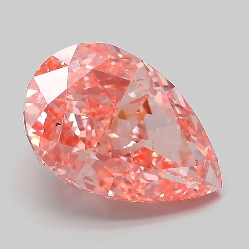 IGI Pear 4.09ct Fancy Vivid Pink VVS2 - Loose Lab Diamond: IGI Pear 4.09ct Fancy Vivid Pink VVS2 - Loose Lab Diamond Item Specifics: Source: This Is A Real Diamond Grown In A Lab Not Mined. Carat: 4.09 Cut: - Color: Fancy Vivid Pink Clarity: VVS2 Polish: EX S