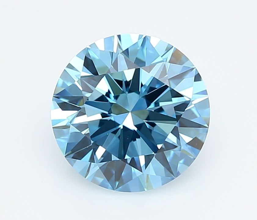 IGI Round 2.53ct Fancy Vivid Blue VVS2 - Ideal Loose Lab Diamond: IGI Round 2.53ct Fancy Vivid Blue VVS2 - Ideal Loose Lab Diamond Item Specifics: Source: This Is A Real Diamond Grown In A Lab Not Mined. Carat: 2.53 Cut: ID Color: Fancy Vivid Blue Clarity: VVS2 Poli
