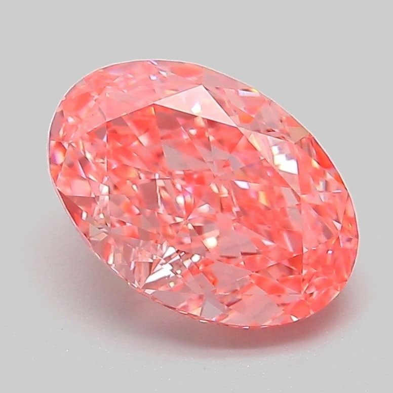 IGI Oval 2.1ct Fancy Vivid Pink VVS2 - Loose Lab Diamond: IGI Oval 2.1ct Fancy Vivid Pink VVS2 - Loose Lab Diamond Item Specifics: Source: This Is A Real Diamond Grown In A Lab Not Mined. Carat: 2.1 Cut: - Color: Fancy Vivid Pink Clarity: VVS2 Polish: EX Sym