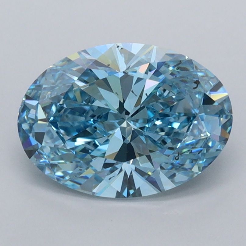 IGI Oval 1.75ct Fancy Vivid Blue VVS2 - Loose Lab Diamond: IGI Oval 1.75ct Fancy Vivid Blue VVS2 - Loose Lab Diamond Item Specifics: Source: This Is A Real Diamond Grown In A Lab Not Mined. Carat: 1.75 Cut: - Color: Fancy Vivid Blue Clarity: VVS2 Polish: EX S