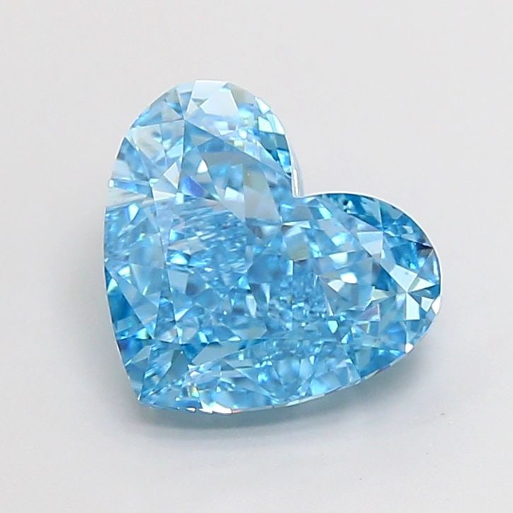 IGI Heart 3.3ct Fancy Vivid Blue VVS2 - Loose Lab Diamond: IGI Heart 3.3ct Fancy Vivid Blue VVS2 - Loose Lab Diamond Item Specifics: Source: This Is A Real Diamond Grown In A Lab Not Mined. Carat: 3.3 Cut: - Color: Fancy Vivid Blue Clarity: VVS2 Polish: EX Sy