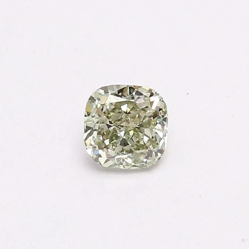 Cushion Brilliant 0.56ct Fancy Vivid Green VVS2 - Loose Lab Diamond: Cushion Brilliant 0.56ct Fancy Vivid Green VVS2 - Loose Lab Diamond Item Specifics: Source: This Is A Real Diamond Grown In A Lab Not Mined. Carat: 0.56 Cut: - Color: Fancy Vivid Green Clarity: VVS2 P
