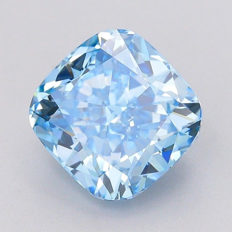 IGI Cushion Modified 3.07ct Fancy Vivid Blue VVS1 - Loose Lab Diamond: IGI Cushion Modified 3.07ct Fancy Vivid Blue VVS1 - Loose Lab Diamond Item Specifics: Source: This Is A Real Diamond Grown In A Lab Not Mined. Carat: 3.07 Cut: - Color: Fancy Vivid Blue Clarity: VVS1