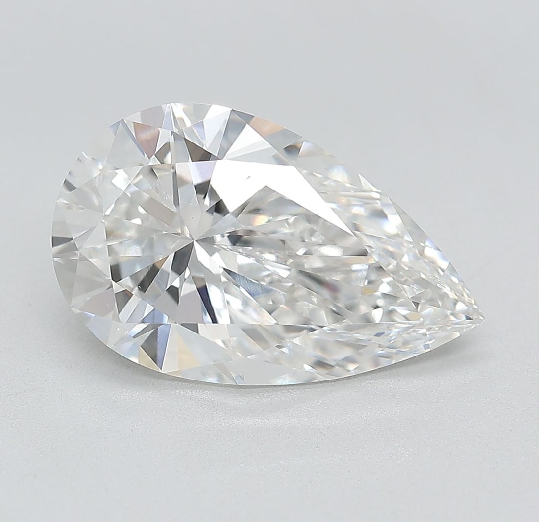 IGI Pear 5.07ct F VVS2 - Loose Lab Diamond: IGI Pear 5.07ct F VVS2 - Loose Lab Diamond Item Specifics: Source: This Is A Real Diamond Grown In A Lab Not Mined. Carat: 5.07 Cut: - Color: F Clarity: VVS2 Polish: EX Symmetry: EX Measurements: