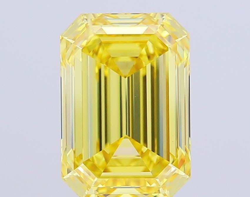 IGI Emerald 8.88ct Fancy Vivid Yellow VVS2 - Loose Lab Diamond: IGI Emerald 8.88ct Fancy Vivid Yellow VVS2 - Loose Lab Diamond Item Specifics: Source: This Is A Real Diamond Grown In A Lab Not Mined. Carat: 8.88 Cut: - Color: Fancy Vivid Yellow Clarity: VVS2 Polis