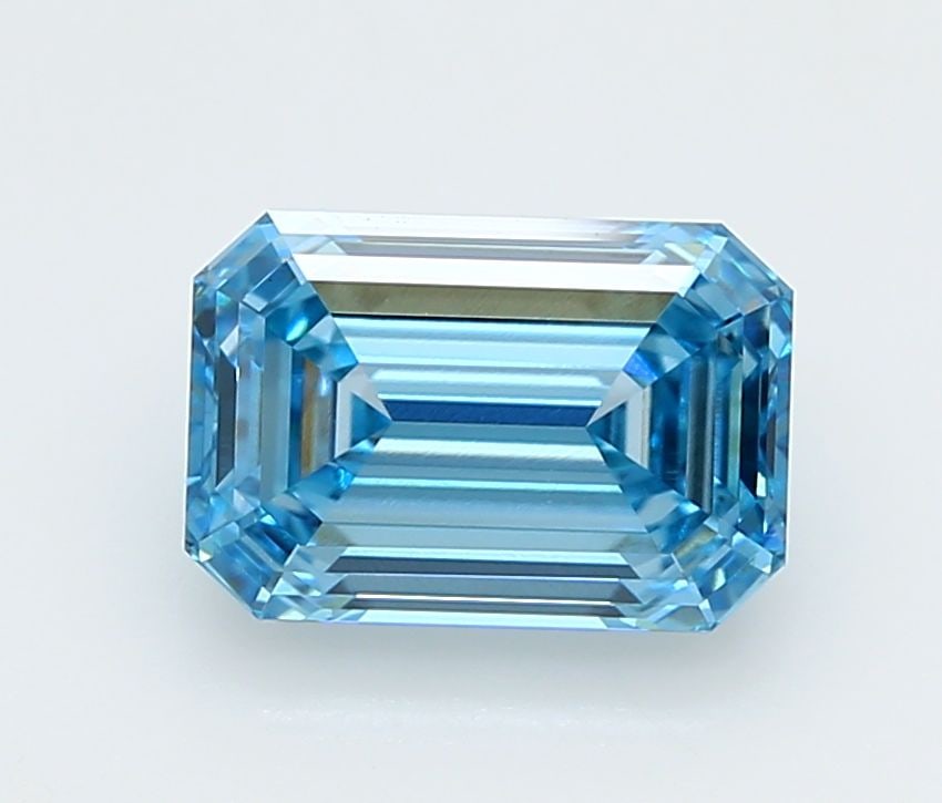 IGI Emerald 2.64ct Fancy Vivid Blue VVS2 - Loose Lab Diamond: IGI Emerald 2.64ct Fancy Vivid Blue VVS2 - Loose Lab Diamond Item Specifics: Source: This Is A Real Diamond Grown In A Lab Not Mined. Carat: 2.64 Cut: - Color: Fancy Vivid Blue Clarity: VVS2 Polish:
