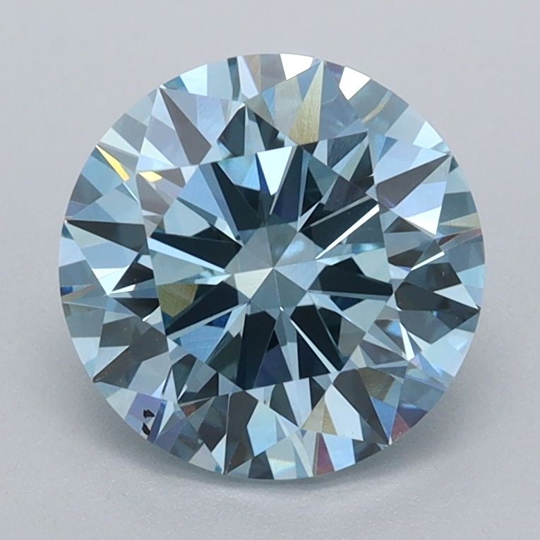 IGI Round 2.01ct Fancy Vivid Blue VVS2 - Ideal Loose Lab Diamond: IGI Round 2.01ct Fancy Vivid Blue VVS2 - Ideal Loose Lab Diamond Item Specifics: Source: This Is A Real Diamond Grown In A Lab Not Mined. Carat: 2.01 Cut: ID Color: Fancy Vivid Blue Clarity: VVS2 Poli