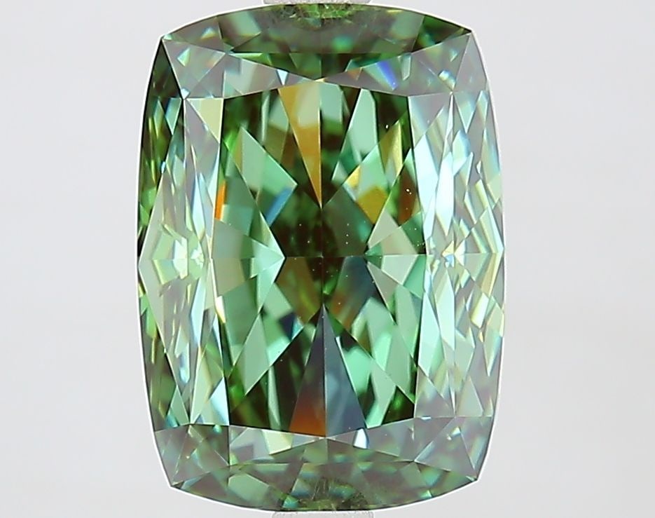 IGI Cushion Modified 4.05ct Fancy Vivid Green VVS2 - Loose Lab Diamond: IGI Cushion Modified 4.05ct Fancy Vivid Green VVS2 - Loose Lab Diamond Item Specifics: Source: This Is A Real Diamond Grown In A Lab Not Mined. Carat: 4.05 Cut: - Color: Fancy Vivid Green Clarity: VVS